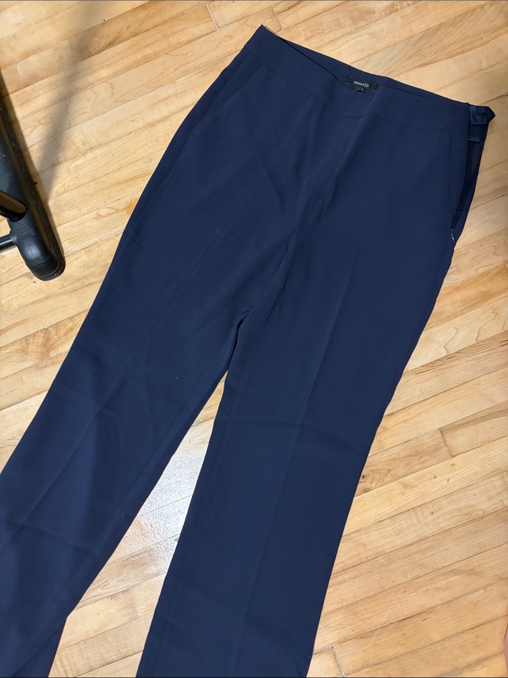 NWT RW&Co Navy High Waist Straight-Leg Dress Pants
